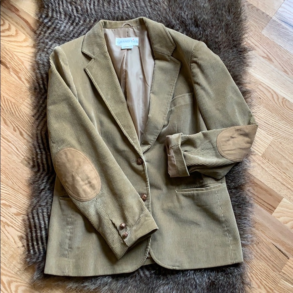 Tan corduroy blazer